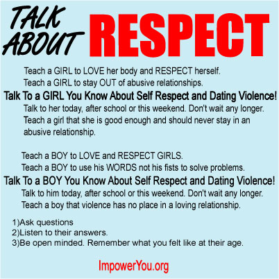 Dating violence poster
