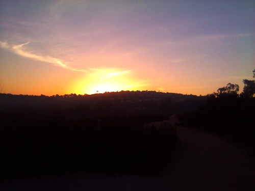 January 2014 sunrise, new year sunrise