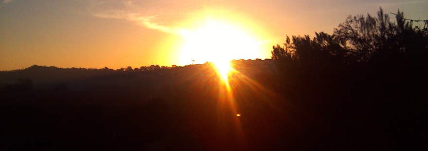 January 2014 sunrise, new year sunrise