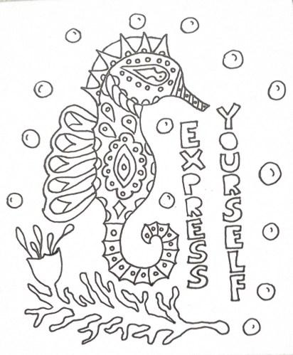 express yourself coloring page by Leah Oviedo